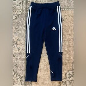 adidas Navy and White Kids Joggers